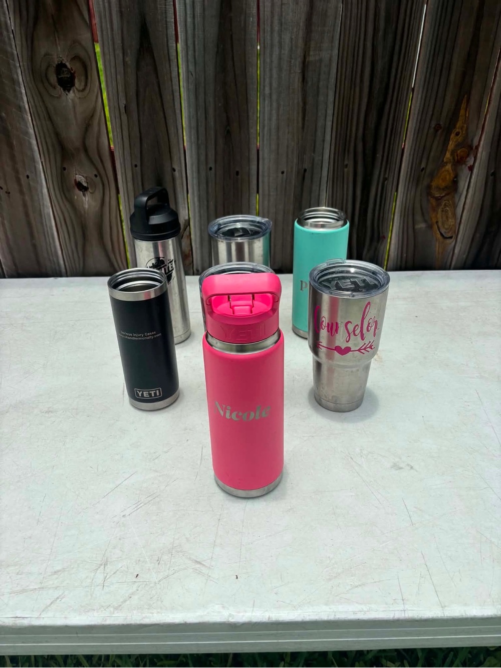 Yeti Rambler Lot (7) Mugs And
Cups AS IS